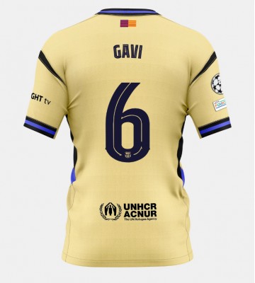 Barcelona Paez Gavi #6 Udebanetrøje 2025-26 Kort ærmer